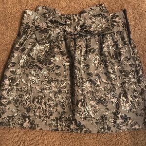 Floral print mini skirt